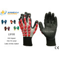 T/C Shell Crinkle Latex Coated Safety Work Gloves (L9100)